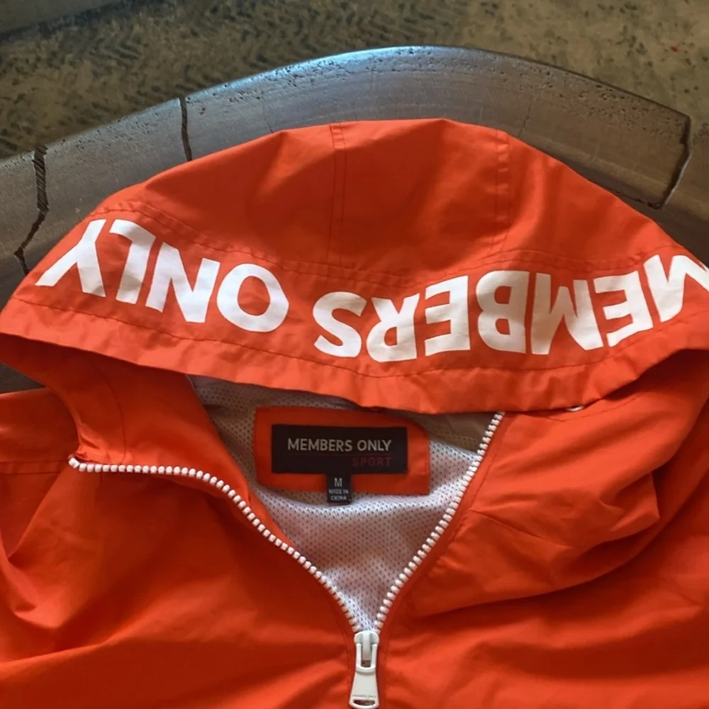 Members Only Orange Jacket/ Size Medium: Sold out! - Picture 2 of 8